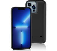 Sjzg-Coque De Batterie Pour Iphone 14 Pro/13 Pro, Étui De Charge Portable 6000 Mah Avec Béquille, Couvercle De Chargeur De Secours Rechargeable ¿ Noir