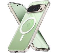 Sjzg-Coque Pour Google Pixel 10 Pro Xl Case Accessoires [Fusion Magnetic] Compatible Avec Magsafe/Pixelsnap Magnétique Transparente Ultra Fine Rigide Back Souple Bumper Étui Antichoc Protection