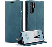 Sjzg-Coque Pour Huawei P30 Pro 6.47"", Coque Huawei P30 Pro New Edition Pochette, Etui Protection Housse Premium En Cuir Pu,Etui À Rabat Pochette De Portefeuille Étui Huawei P30 Pro, Flip Case, Bleu V