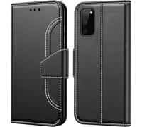Sjzg-Coque Pour Samsung Galaxy S20 Fe Fan Edition, Etui Protection Housse Premium En Cuir Pu,Pochette Fermeture Magnétique,Flip Case Compatible Avec (Samsung S20 Fe 4g / 5g, Surpique Noir)