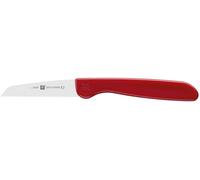 Sjzg-Couteau À Légumes, Lame : 7 Cm, Acier Inoxydable, Manche Rouge, Série Twin Grip