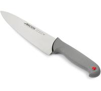 Sjzg-Couteau De Chef En Acier Inoxydable Nitrum \U2013 Poignée Ergonomique En Polypropylène Avec Revêtement En Élastomère \U2013 Couleur Noire, Série Colour Proof