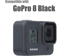 SJZG-Couvercle De Batterie De Rechange Étanche En Aluminium De 10 M Avec Porte Latérale Pour Caméra D'Action Gopro Hero 8 Noir