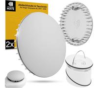 SJZG-Couvercle Et Tube Plongeur Set Pour Écoulement De Douche, Ø 112 Mm, Compatible Avec La Garniture D'Écoulement Viega Tempoplex À Partir De L'Année De Fabrication 2001-2006, Couvercle Abs Chromé