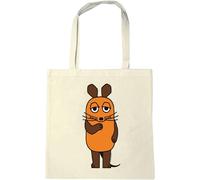 SJZG-® Die Sendung Mit Der Maus I La Souris I Sac En Coton I Imprimé I Avec Longues Poignées I Design Sous Licence