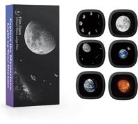 SJZG-Disques Réalistes - Disques Pour Galaxy Projecteur, Diapositives 5K Ultra Hd Pour Planétarium Domestique, Jeu De 6 Disques Sans Projecteur (Moon)