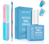 Sjzg-Dissolvant De Vernis À Ongles En Gel 15 Ml Avec Lime A Ongles & Pousse Cuticule, Remover Vernis Semi Permanent, Enlève Facilement Et Rapidement Le Vernis Gel En 3-5 Minutes, Ne Blesse Pas Les On