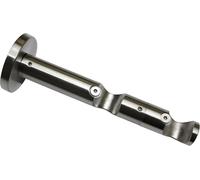 SJZG-Double Support Ouvert Pour Tringle À Rideau, Métal, Effet Inox, 8 X 8 X 0,02 Cm