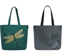 SJZG-Ecoright Umhängetasche Canvas Shopper Tasche Lässig Handtasche Groß Schultertasche Mit Innentasche Für Schule Arbeitstasche Damen Tasche