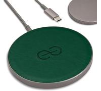 SJZG-Empower Magnetic Wireless Charger Pad - Compatible Avec Magsafe Pour Iphone 16/15/14/13/12 & Qi-Certified Devices - Premium Vegan Leather [Vert]