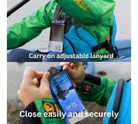 Sjzg-Étui Étanche Pour Téléphone, Petit, Gris, Cordon, Iphone Et Android, Fabriqué Au Royaume-Uni, Accessoire De Randonnée, Vtt, Course À Pied, Indispensable Pour Les Voyages, Garantie 5 Ans.