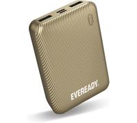 SJZG-Eveready - Batterie Externe Mini Format Power Bank 10000 Mah + Câble Usb-A/Micro-Usb - Compatible Iphone Samsung Ipad Oppo - Doré - Randonnée Camping Voyage - Hommes Et Femmes
