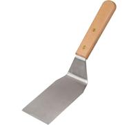 SJZG-Fm Professional Fackelmann 21695 Spatule À Plancha, Pelle À Gratins, Pelle À Steaks Pour Barbecue, Acier Inoxydable, Bois, 27,5 Cm