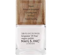 Sjzg-- Free Time Is Me Time Plant Power Vernis À Ongles - 73% Plant Based, 100% Vegan & Non Testé Sur Les Animaux - Manucure Parfaite, Blanc Éclatant - Nail Art Écologique