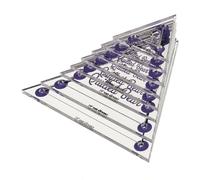 Sjzg-Gabarits De Quilting En Triangle - Lot De 8 Pochoir Acryliques Pour Gabarits De Quilting, Le Patchwork, La Couture Accessoires Mercerie (3/4 Pouce - 3 Pouces)
