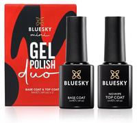 Sjzg-Gel Nail Polishes, No Wipe Top Coat And Base Coat, Soak Off Led Uv Gel Nail Polish Set, Long Lasting, Shiny, High Gloss Finish, Clear, 2 X 5ml Bottles