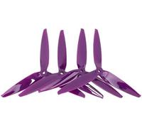 Sjzg-Hélice À Trois Pales, 4 Pièces 7040 Fpv, Ensemble D'hélices Avec 3 Pales Pour Drone De Course Fpv Rc De 7 Pouces Et 8 Pouces (Purple)-Kalanka