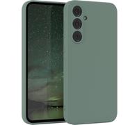 Sjzg-- Housse En Silicone Pour Galaxy A35 Housse Souple Antichoc Housse Pour Portable Avec Protection Pour Appareil Photo Fines Premium Protection Cover Tpu Phone Bumper En Vert Minuit