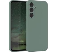 Sjzg-- Housse En Silicone Pour Galaxy A55 Housse Souple Antichoc Housse Pour Portable Avec Protection Pour Appareil Photo Fines Premium Protection Cover Tpu Phone Bumper En Vert Minuit