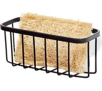 Sjzg-Idesign 84707, Porte-Éponge Gia Aa8, Organiseur D'évier En Métal Inoxydable Pour Éponge Et Grattoir, Noir Mat Normal