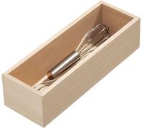 SJZG-Idesign Range-Couverts Pour La Cuisine, Organisateur Cuisine En Paulownia Pour Les Tiroirs Et Placards, Casier Range-Couverts Pour Les Tiroirs De Cuisine, Beige, Naturel
