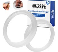 Sjzg-Joint De Rechange Pour Cône De Soupape, 2 Pièces, En Silicone, En Transparent, Bague D'étanchéité Taille Ø Extérieur 43 Mm, Ø Intérieur 33,6 Mm, Bouchon En Laiton Bague D'étanchéité Lavabo, Évie