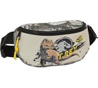 SJZG-Jurassic World Warning Sac Banane Pour Enfants, Idéal Pour Les Jeunes Et Les Enfants De Différents Âges, Confortable Et Polyvalent, Qualité Et Résistance, 23 X 9 X 14 Cm, Couleur Grise, Gris,