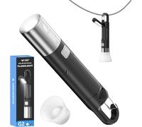 Sjzg-Lampe De Poche, G2 Lampe Torche Led Ultra Puissante Rechargeable Avec Feux Latéraux Cob & 3 Modes Et Diffuseur Zoomable Lampe Torche Camping Pile Pour Randonnée/Urgence, Noir