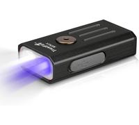 Sjzg-Lampe De Poche Led Ultra Lumineuse Mini X Pour Enfants - Petite Uv Porte-Clés Rechargeable Noir