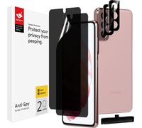 Sjzg-Lot De 2+2 Privacy Protecteur Écran Pour Samsung Galaxy S21, 6.2 Pouces Verre Trempé De Caméra Protecteur, Anti-Spy Film Tpu Flexible, Installation Facile