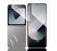 Sjzg-Lot De 2 Films De Protection D'écran En Verre Blindé Pour Samsung Galaxy Z Flip 6 5g, 2 Jeux De 4 Films De Protection D'écran \U2013 [Prise En Charge Du Capteur D'empreintes Digitales] [Auto-Gué