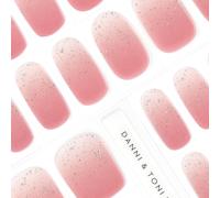 Sjzg-Lot De 28 Autocollants Semi-Durcis Pour Ongles En Gel De Qualité Professionnelle - Rose Ombré Fin Et Scintillant (Rosy Cheeks)