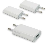 Sjzg-Lot De 3 Chargeurs Usb A 5v - 1a, Prise Chargeur Secteur Universel Usb Pour Iphone, Ipad, Smartphone Android, Smartwatch, Tablette, Écouteurs, Blanc