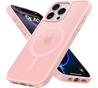 Sjzg-Magnétique Coque Pour Iphone 16 Pro Max 6.9 Pouces Compatible Avec Magsafe, Étui Translucide Mat Housse Fine Bumper Antichoc Anti Rayure Case Iphone 16 Pro Max 6,9"", Rose