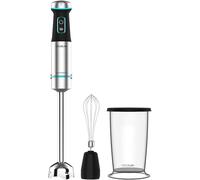 Sjzg-Mixeur Plongeant Power Titanblack 1200 Xl Cream. 1200 W, Technologie Crossblades Avec Lames Revêtues En Titane Noir, Cloche Anti-Éclaboussures, Sélecteur De Vitesse Progressif, Pied Xl