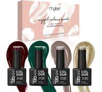 Sjzg-Mygel By Festive Favourites Vernis À Ongles Gel Set 4x10ml Uv/Led Nail Art Manucure Pédicure Pour Usage Professionnel Et Domestique - Longue Durée Et Facile À Utiliser