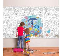 Sjzg-Nappe À Colorier Pour Enfants, Nappe Océan Poster Géant Coloriage Affiche, Appe En Papier À Peindre Pour Les Enfants, Jeux D'anniversaire, Activités Pour Enfants