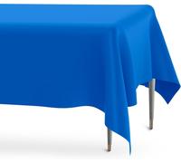 SJZG-Nappe Bleu Marine Rectangulaire Anti Tache Exterieur Picnic - 274X137Cm Épais 2Pièces