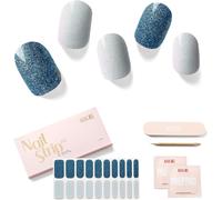 Sjzg-Ongles Autocollants Adhesif - 20pcs Stickers Ongles - Faux Ongles En Gel Uv Semi Durci, Extra Long Brillante Et Durable French Nail Art, Nail Stickers,Cadeau Anniversaire Femme, Mirage