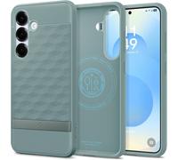 Sjzg-Parallax Magfit Coque Compatible Avec Samsung Galaxy S25 Plus - Vert Sauge