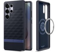 Sjzg-Parallax Magfit Coque Compatible Avec Samsung Galaxy S25 Ultra - Violet Marine