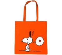 SJZG-® Peanuts I Snoopy In Love I Sac En Coton I Imprimé I Avec Longues Poignées I Design Sous Licence
