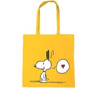 SJZG-® Peanuts I Snoopy In Love I Sac En Coton I Imprimé I Avec Longues Poignées I Design Sous Licence