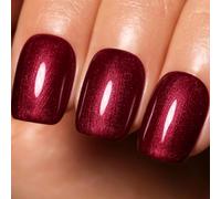 Sjzg-Pearl Red Gel Nail Polish, 16ml Large Bottle Uv/Led Soak Off Red Gel Polish For Spring And Summer