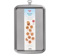 SJZG-Plaque De Cuisson Rectangulaire Antiadhésive Idéale Pour La Cuisson Acier Au Carbone, Poignées Larges, Compatible Lavevaisselle Et Congélateur 25Cm X 38Cm