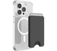 Sjzg-: Popwallet Pour Magsafe - Anneau Adaptateur Pour Magsafe Inclus - Porte-Cartes Élégant Et Repositionnable Pour Smartphones Et Coques - Black
