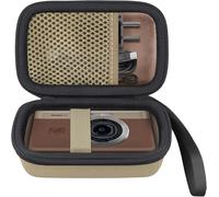 SJZG-Pour Kodak Pixpro C1 ¿ Appareil Photo Numérique Ultra-Compact Étui Rigide De Transport Avec Poignée,Étui Seulement (Marron)