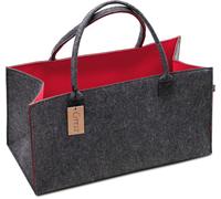 Sjzg-Premium Sac En Feutre Sac De Courses De Haute Qualité Petit Sac De Loisirs Sac De Bain Panier À Journaux Panier En Feutre Panier De Courses Et Sac À Bûches Feutrine Grau (Anthrazit) Rot