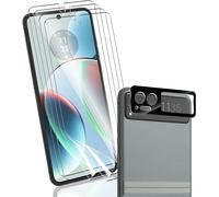 SJZG-Protection D'Écran Pour Motorola Razr 40 Non-Verre Trempé, 4 Pièces Protection D'Écran Film Flexible + 1 Pièces Arrière Caméra Verre Trempé, Haute Définition Pour Motorola Razr 40