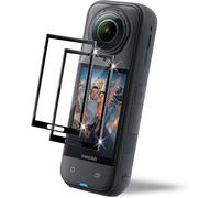 SJZG-Protection Écran Compatible Avec Insta360 X4/Insta360 X5 Accessoires, 2 Pièces Verre Trempé [3D Couverture Complète], 9H Dureté Hd Sans Bulles Anti-Rayure Protection Décran